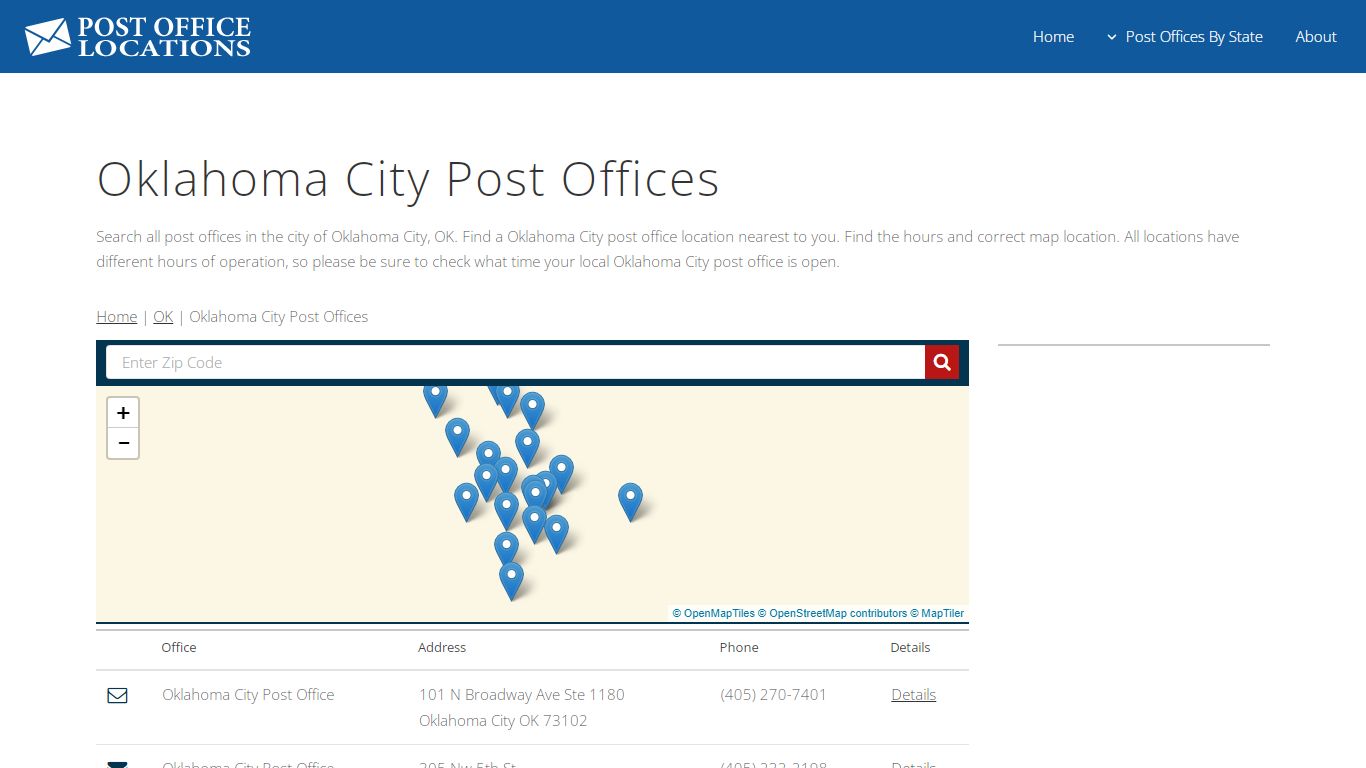 Oklahoma City Post Office | Post Offices in Oklahoma City OK
