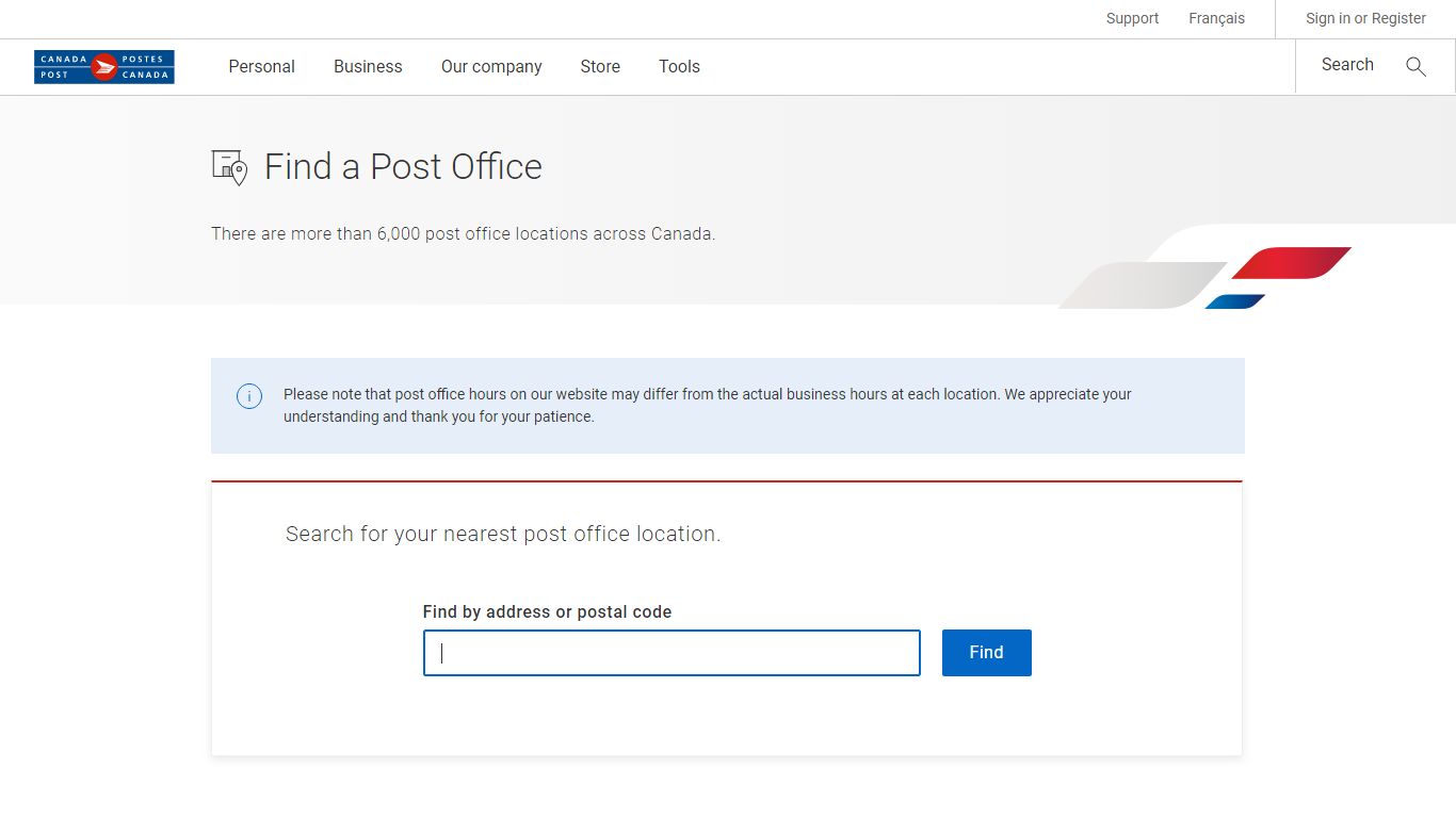 Canada Post - Find a Post Office - Locate a Postal Outlet Near Your Home